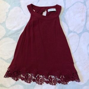 Red tank top met for these hot days ig